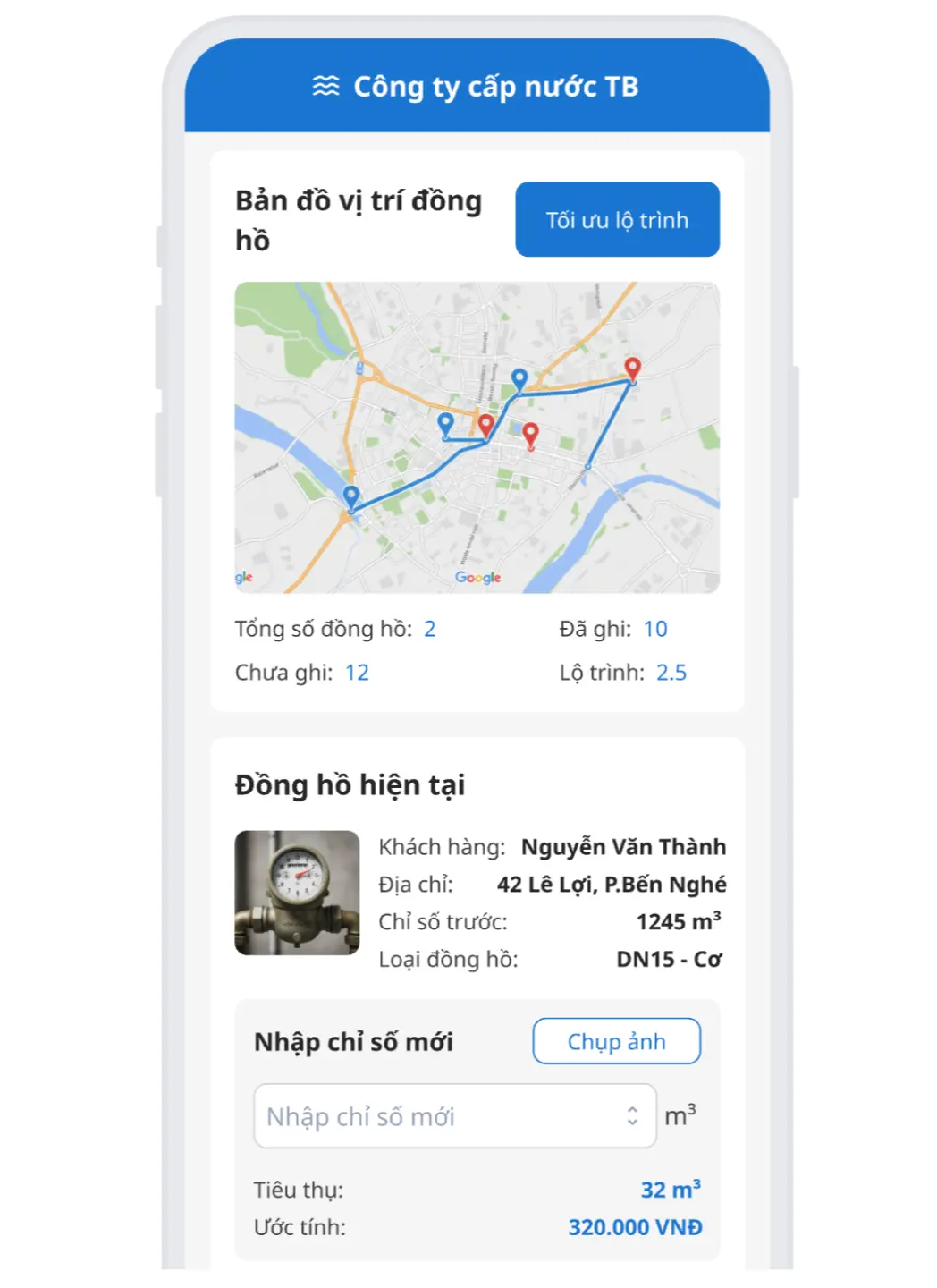 Bitexco Smart Water Collection App